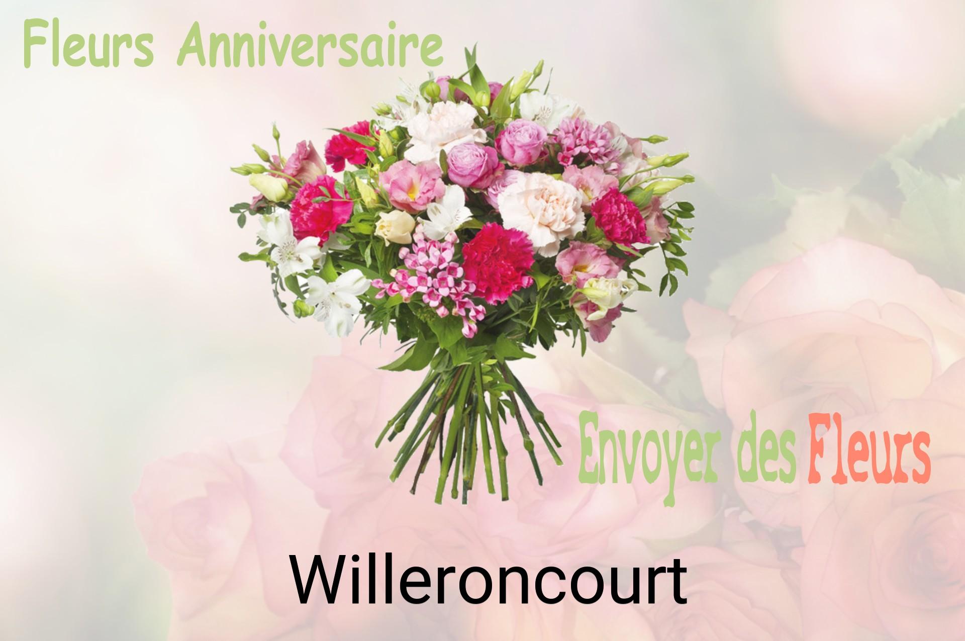 Bouquet de fleurs d’anniversaire livré à Willeroncourt